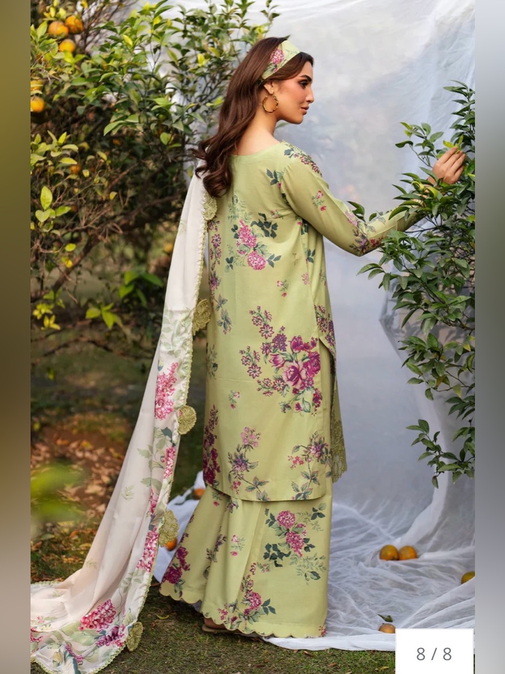 Pakistani Indian embroidery dress brand Iznik lawn cotton dress /suit - Picture 3 of 16